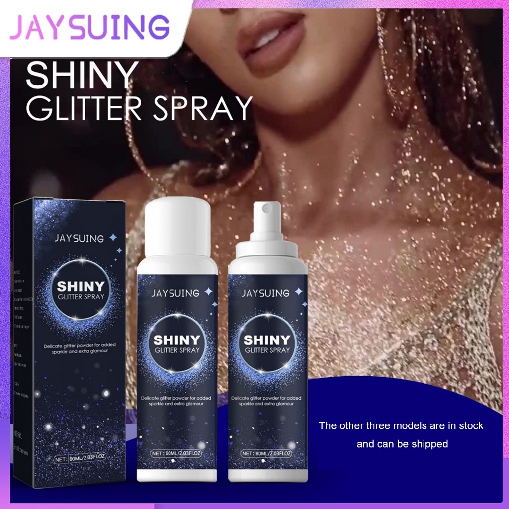 Jaysuing Shiny Glitter Spray Party Club Date เทศกาลปีใหม่ ดึงดูดใจ Shining Body Glitter Spray Sparkl