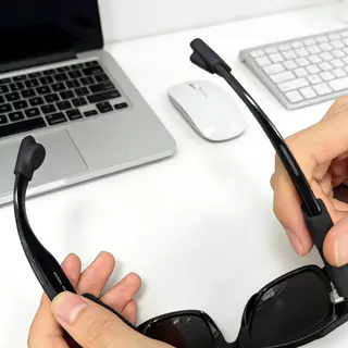 HdoorLink ซิลิโคนกันลื่นแว่นตา ขนาด 2 ชิ้น ออกแบบมาสำหรับ Ray-Ban Meta, Wayfarer (Gen2), Skyler และ Headliner (Gen2)