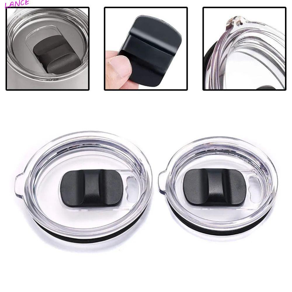LANCE เปลี่ยนฝาปิด, 20/30 ออนซ์สําหรับแก้วแก้วฝาปิดแก้ว, Push Piece ฝาครอบแม่เหล็กใส Slider Tumbler 