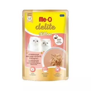 [ยกโหล 12 ซอง] Me-O Delite อาหารแมวเปียก มีโอ ดีไลท์ ขนาด 70 กรัม(g)