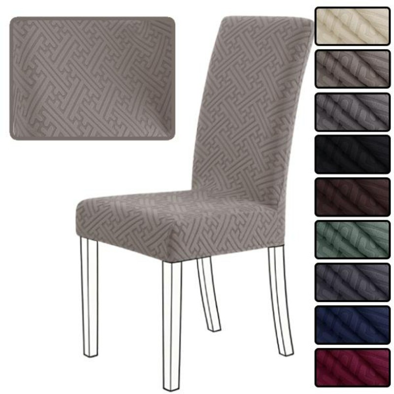 ผ้าคลุมเก้าอี้-หลังกลาง ความสูง 45-60 ซม. ผ้าแจ็คการ์ดลายทางรูป Mid-Back chair cover