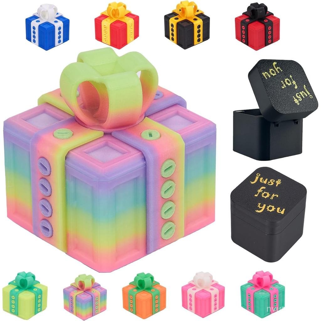 Annoying กล่องของขวัญพร้อมสกรูรวมกล่องนิ้วภายใน,Prank Pop-up Finger Fun Gag ของขวัญแปลกใหม่,เรืองแสง