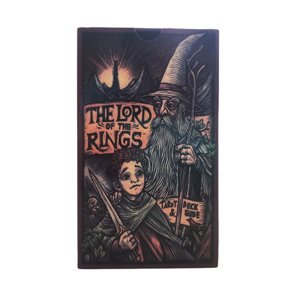 [คลังสินค้าพร้อม] 12 * 7 ซม. The Lord of the Ring Tarot เกมกระดานภาษาอังกฤษการ์ดเกม The Lord of the 