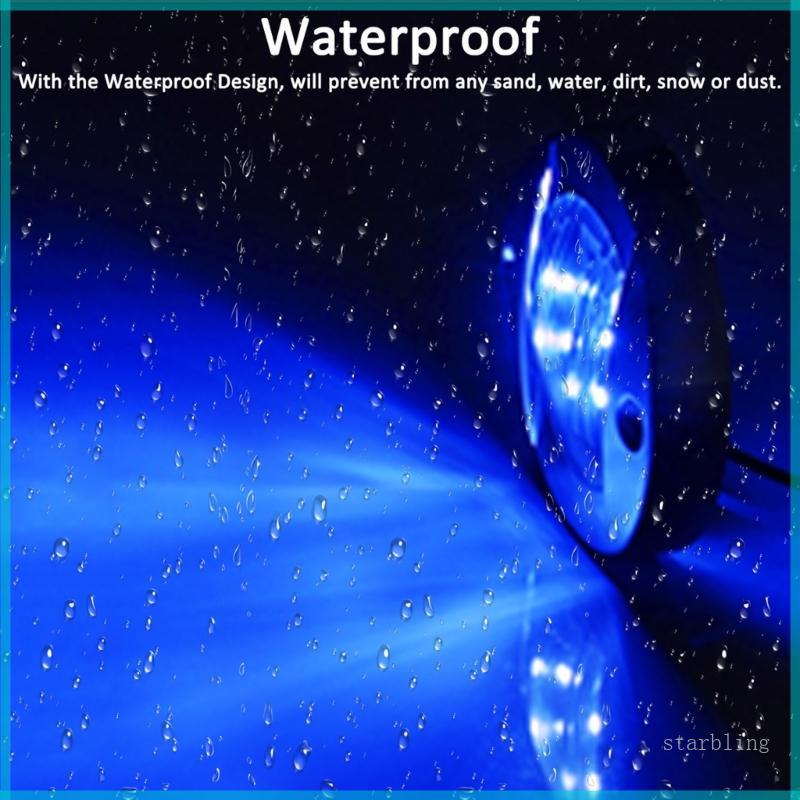 Star 4pcs 12V Marine เรือ-Transom LED Stern Light รอบ LED ไฟท้ายเรือยอชท์อุปกรณ์เสริม