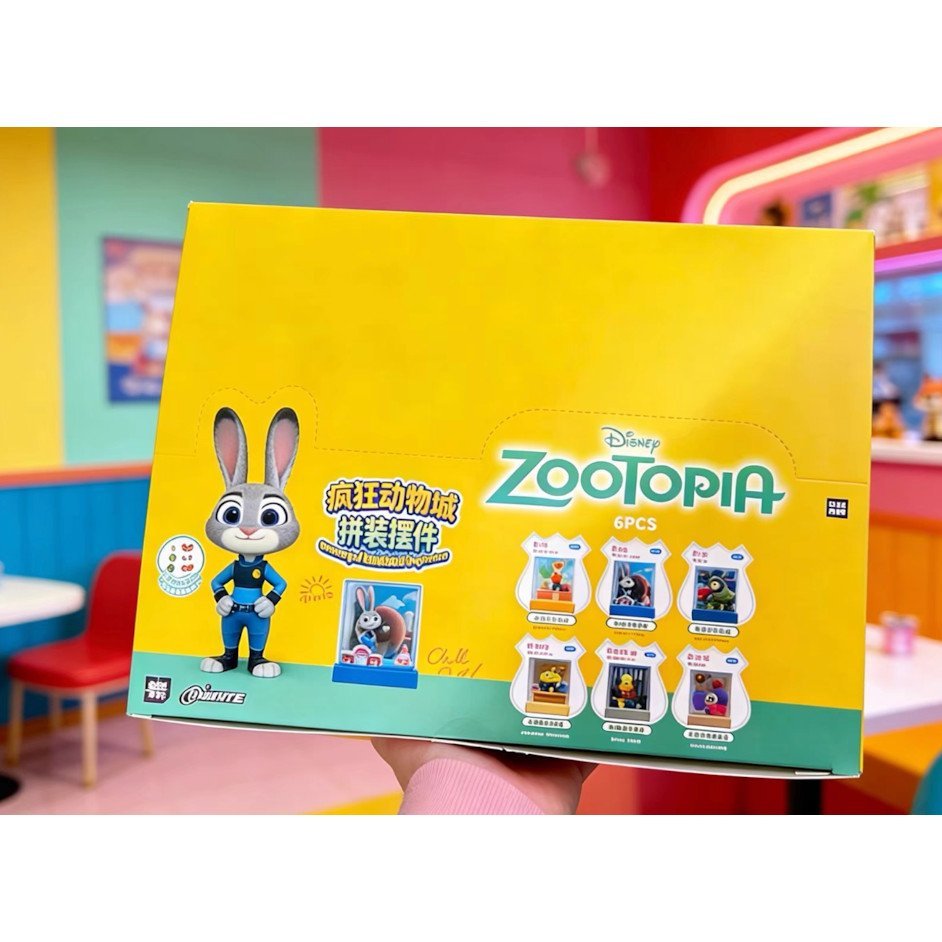 6pcs Genuine Zootopia Buildable Figurines Zootopia Blind Box Zootopia Buildable Figurine PIEG