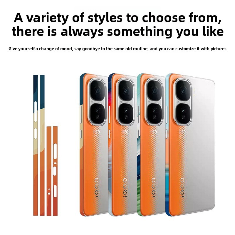 สําหรับ Vivo iQOO Neo10, Neo10 Pro กรอบสีสันแฟชั่น Matte ไม่มีสารตกค้างฟิล์มป้องกัน