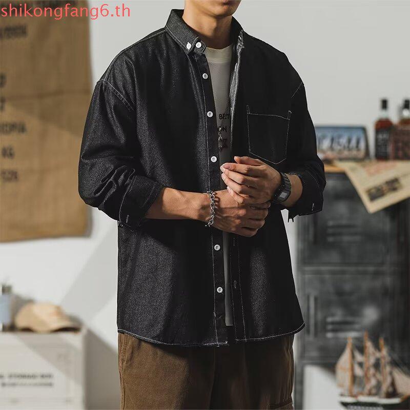 DANDY COSMO |[4สี]เสื้อเชิร์ตยีนส์ Oscar Denim Shirt DANDY COSMO Limited Edition