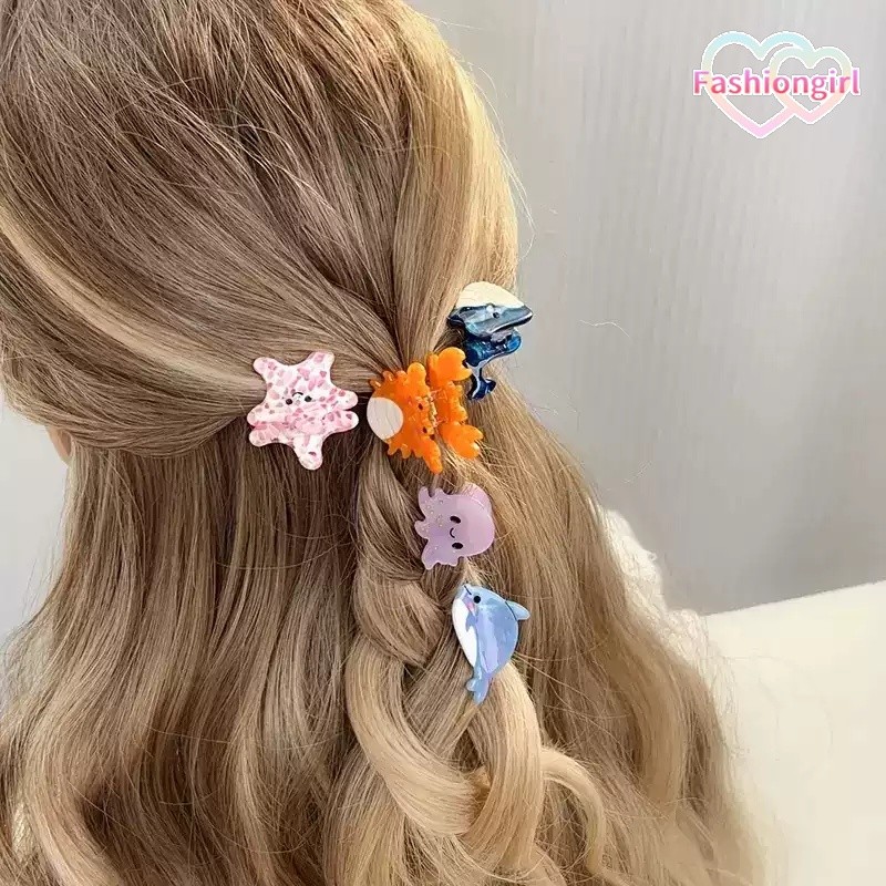 Fashion girl🌸🌸มหาสมุทร สัตว์ hair clip แฟชั่น เครื่องประดับผม มีหลายแบบให้เลือก น่ารักและหวาน