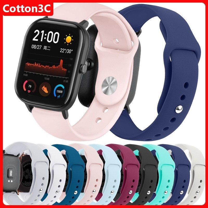 สายซิลิโคนสําหรับ Amazfit Bip 6 สร้อยข้อมือนาฬิกาสปอร์ตสําหรับ Amazfit Bip5/Bip5Pro GTR4/3/2 Stratos Pace สายคล้อง