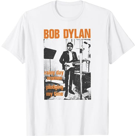 เสื้อยืดผู้ใหญ่ Bob Dylan - ดีไซน์วันฝนตก