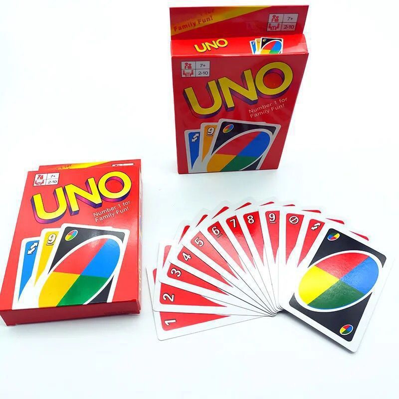 Solitaire UNO เล่นไพ่ UNO การ์ดของแท้ลงโทษ Solitaire การ์ดผู้เล่นหลายคนรวมถึงการ์ดเกมปาร์ตี้เกมกระดา
