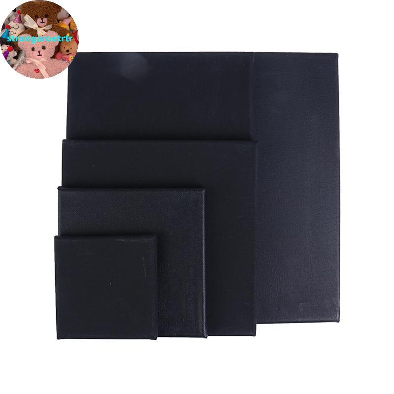 Strongaroettr Bla Blank Square Artist Canvas สําหรับผ้าใบภาพวาดสีน้ํามันกรอบไม้ TH
