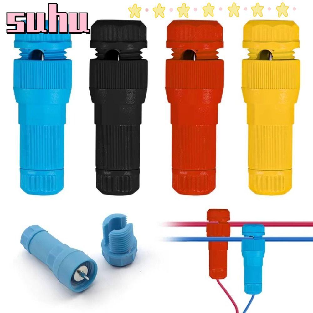SUHUHD Quick Connector, กันน้ํา 220V 10A Fastlock เจาะ Terminal, Unbreakable ประเภทเจาะแรงดันต่ําขั้วต่อสายไฟโคมไฟกลางแจ้ง