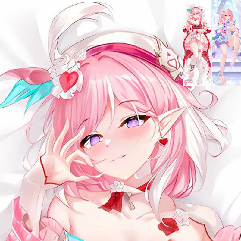 Honkai: Star Rail Elysia อะนิเมะหมอน Dakimakura Kimetsu ไม่มี Yaiba เครื่องแต่งกายโยนเบาะ 2 ด้านพิมพ