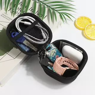 BBTH แบบพกพา 3C Hard Digital Gadgets กระเป๋าเก็บหนังเทียมหูฟัง Charger Case สายเคเบิลข้อมูล U Disk Organizer Vary