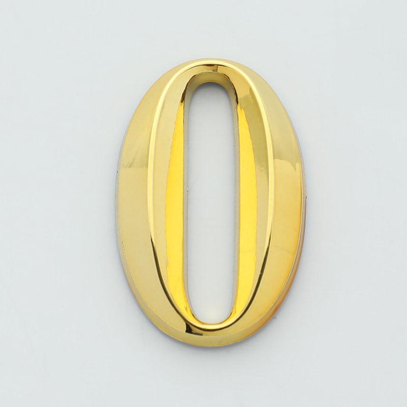 Iadorelovepink 1 ชิ้นความสูง 5 ซม.Golden Home สติกเกอร์ที่อยู่ประตูป้ายทอง Modern House หมายเลข th - รูปที่ 3