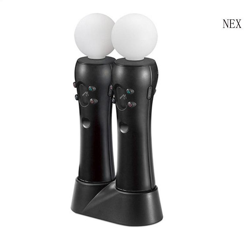 NEX Game Controller Charger ขาตั้งเกมแพดสําหรับ VR Move แท่นชาร์จ 2 in 1 แท่นชาร์จคอนโทรลเลอร์เกม