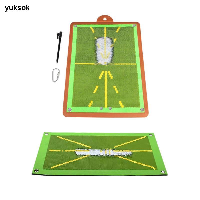 Yuksok Golf Hitting Mat Golf Training Golf Training Mat for Office Golfing Home