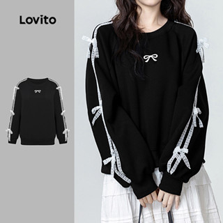 Lovito เสื้อสเวตเตอร์น่ารักลูกไม้สําหรับฤดูใบไม้ร่วง/ฤดูหนาว…