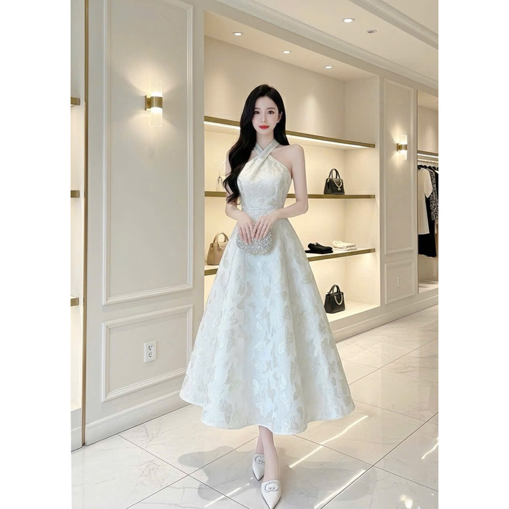 VM-Benusa - HO DIEP PRINTED BROOM DRESS, PLAY DRESS, PARTY DRESS, EXTREMELY LUXURY EVENT BIRTHDAY DR