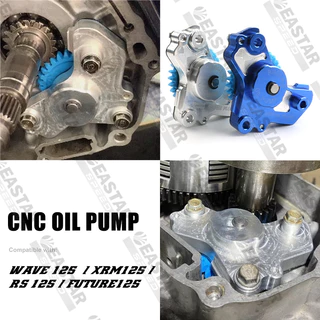 ปั๊มน้ำมันเครื่อง ปั๊มน้ำมัน เวฟ125 CNC Wave125 ,Click125/150 ,Futuer125 ,Nmax V1 Aerox V2 ,Sniper150 อัตราการไหลสูง
