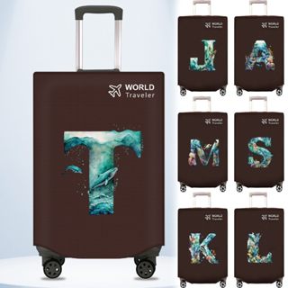 ผ้าคลุมกระเป๋าเดินทางสีน้ำตาล ผ้าคลุมกระเป๋าเดินทางเวลโคร กั…