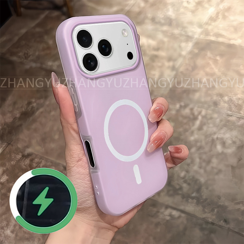 เหมาะสําหรับ iphone 17 PRO เคสโทรศัพท์แม่เหล็กกันกระแทกใหม่ เคสโทรศัพท์แหวนชาร์จไร้สาย GD02
