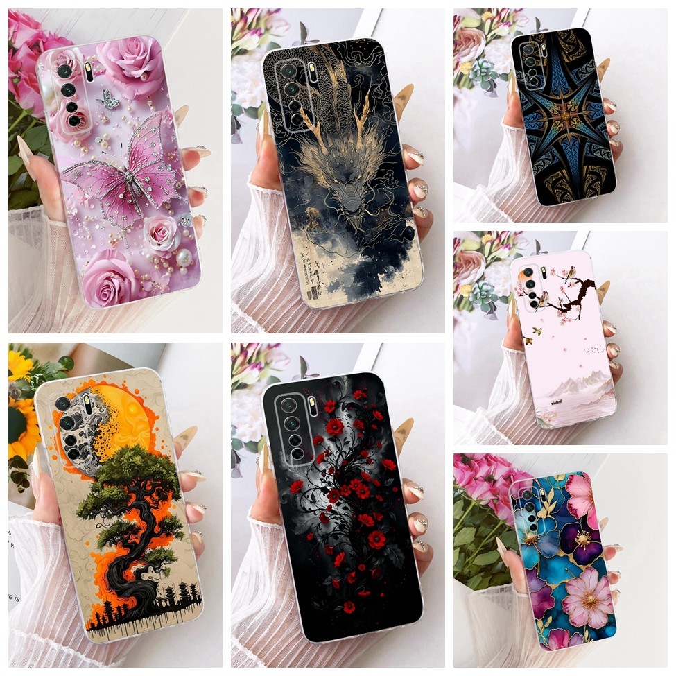 ฝาครอบใส Huawei Nova 7 SE กรณีแมวน่ารักแฟชั่นผีเสื้อตลกทาสีปลอก CDY-AN00 CDY-NX9B CDY-TN00 CDY-AN20 