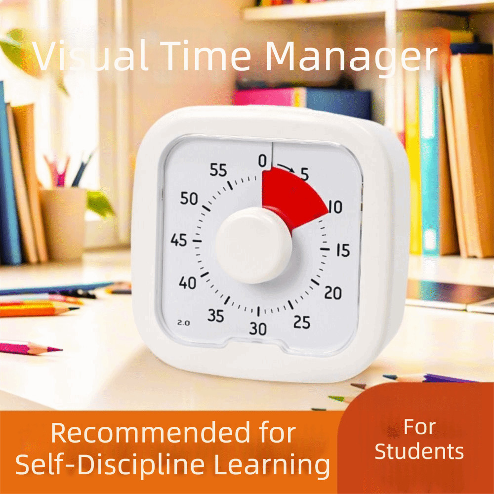 STELLARLINX Visual Timer, 60-Minute พร้อมขาตั้งจับเวลานับถอยหลัง,MultiFunctional Self-discipline Loud Time Management ห้องครัวทําอาหารจับเวลาห้องอ่านหนังสือ ราคา ถูกที่สุด ดีลบีเคเค แกลเลอรีภาพที่ 8