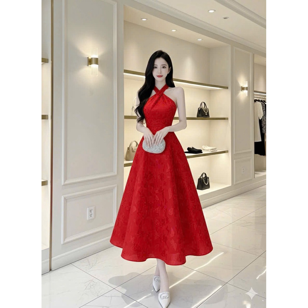 VM BENUSA - HO DIEP PRINTED BROOM DRESS, PLAY DRESS, PARTY DRESS, EXTREMELY LUXURY EVENT BIRTHDAY DR