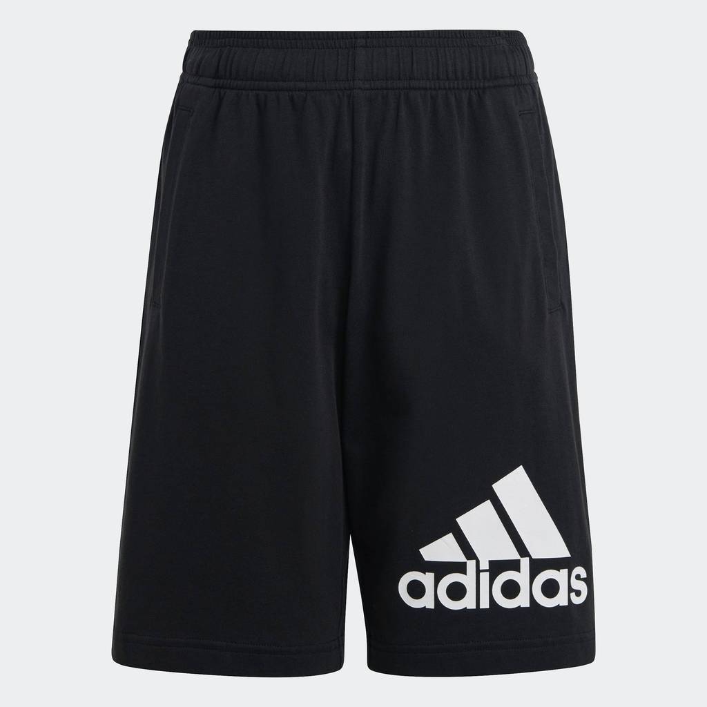 adidas ไลฟ์สไตล์ กางเกงขาสั้นผ้าฝ้าย Essentials Big Logo เด็ก สีดำ HY4718