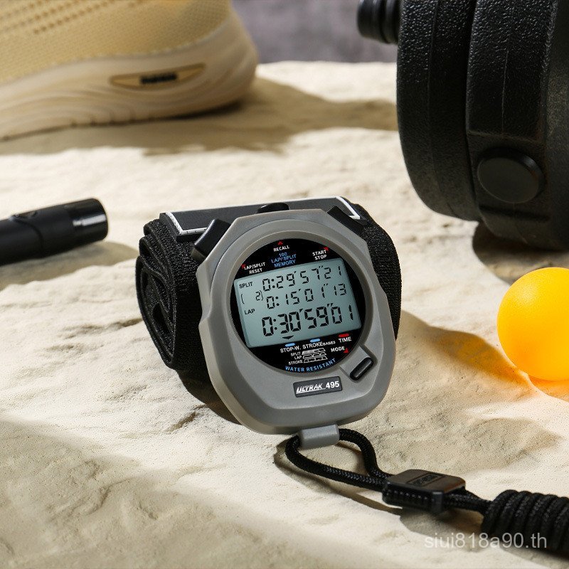 DT495B นาฬิกาจับเวลาอิเล็กทรอนิกส์ ULTRAK Osaic 100 ช่อง 3 แถวจอแสดงผล Timer Track Field Training ที