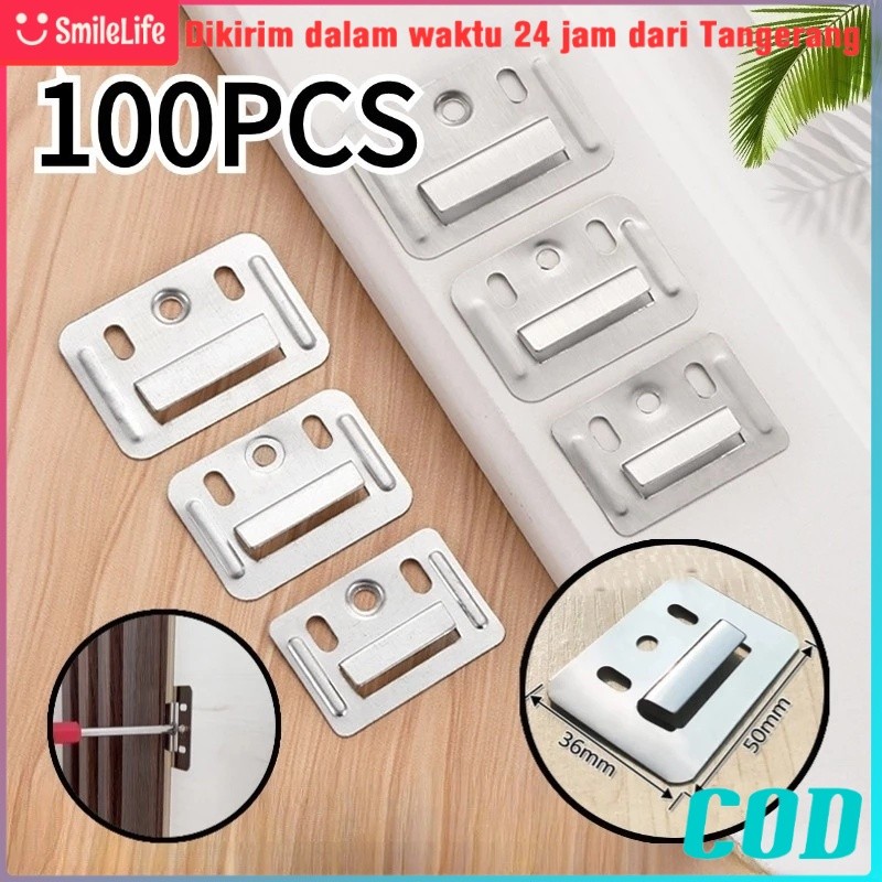 Clip Wallboard & Wallpole Wpc เนื้อหา 100 / 1 แพ็ค / คลิป Bleket Hook Clip Wpc แผง 100 ชิ้น 36 มิลลิ