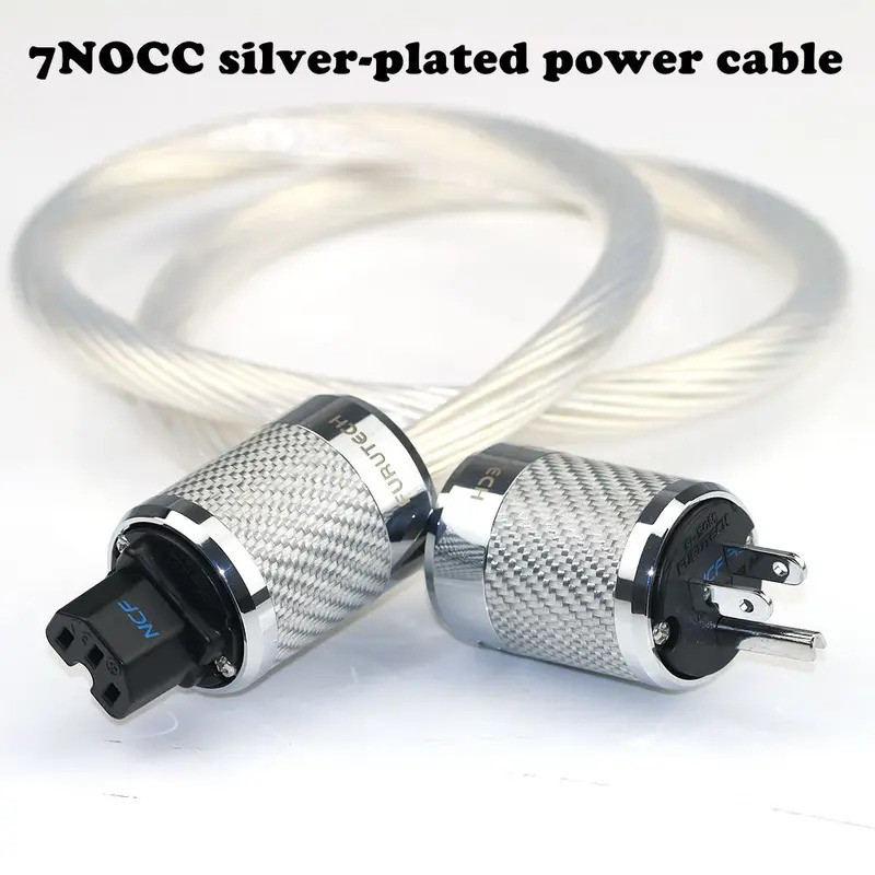 เนเธอร์แลนด์ 7NOCC นําเข้า OCC silver plated HIFI audio Power blender พร้อมสายไฟปลั๊กมาตรฐานอเมริกัน