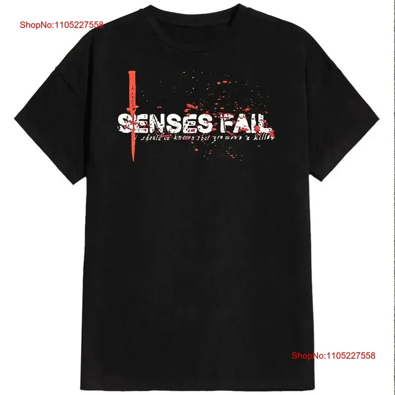 โลโก้พื้นฐานของวง Senses Fail เสื้อยืดสีดำ ขนาดเต็ม S 5XL วินเทจ เสื้อผ้าดีไซเนอร์อเนกประสงค์สำหรับผ
