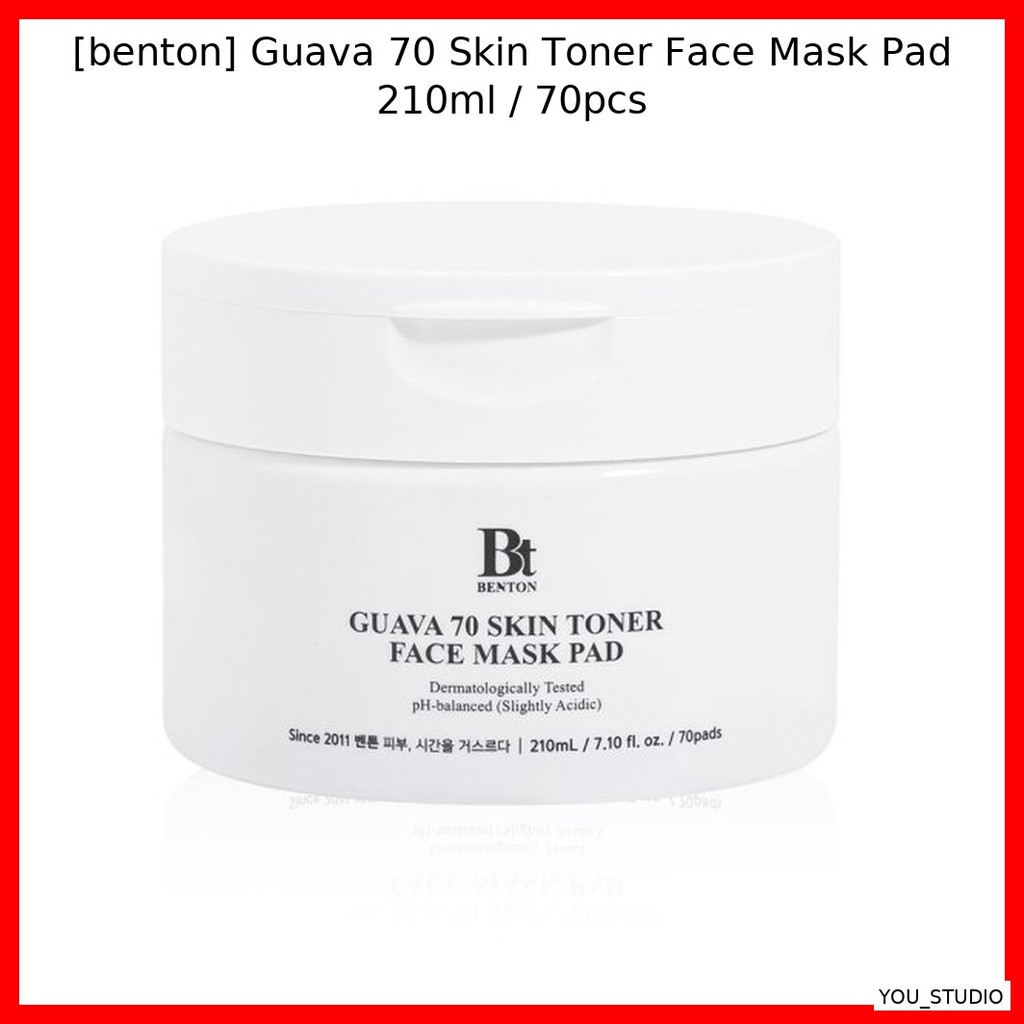 [benton] Guava 70 Skin Toner Face Mask Pad 210ml / 70pcs / Korean Face Mask Pad / Revitalizing Toner