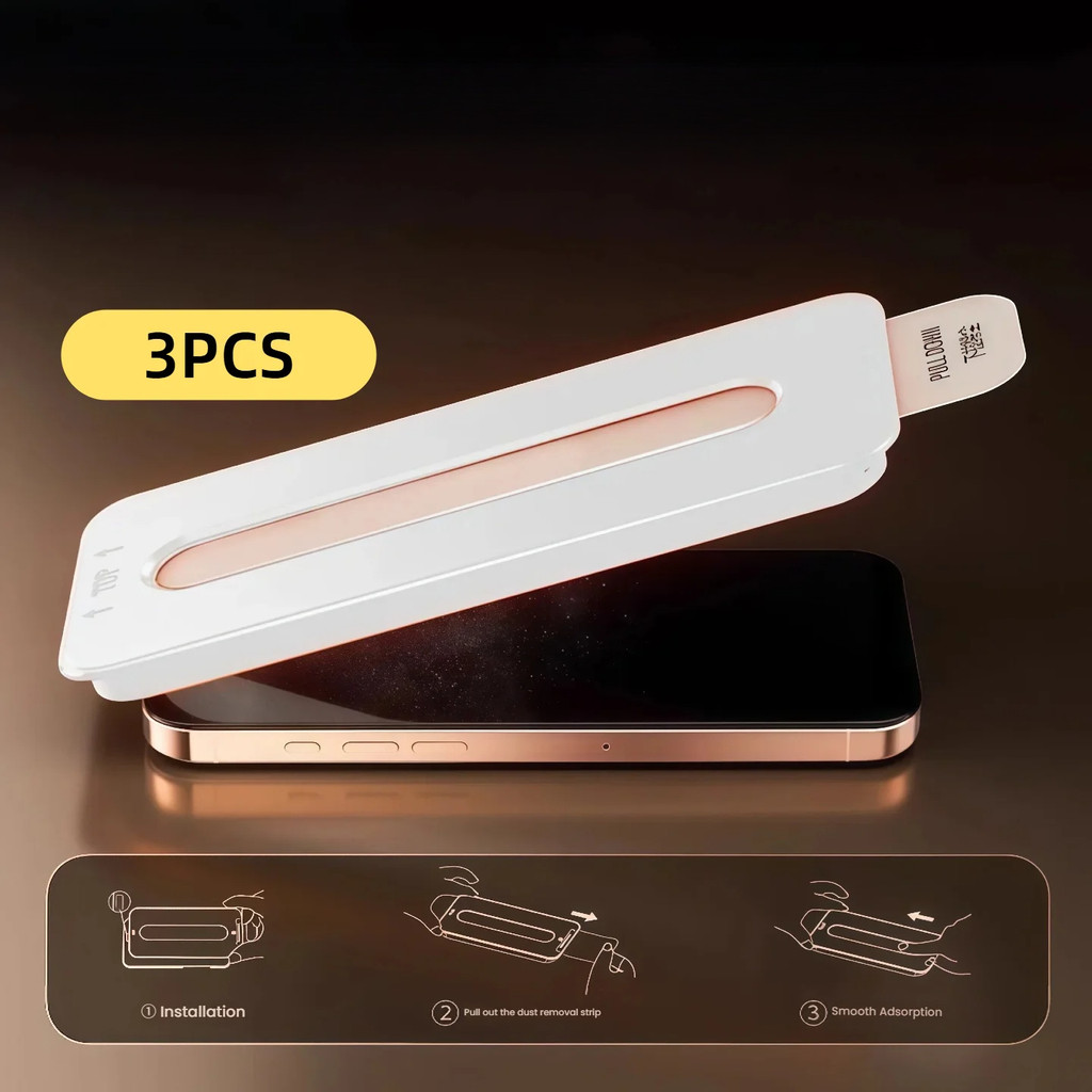3 ชิ้นสําหรับ Vivo X300 Pro X300 Unclockclock กระจกนิรภัยป้องกันหน้าจอฝุ่นฟรีตําแหน่ง