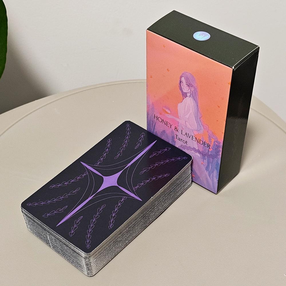 Honey & Lavender Tarot Deck Ethereal Fantasy Art 78 การ์ดผสมผสาน Dreamy Aesthetic พร้อมสัญลักษณ์ลึกล