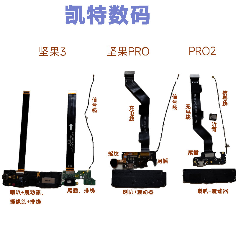 เหมาะสําหรับ Hammer Nuts PRO2/PRO/Nuts 3 โทรศัพท์มือถือภายนอกลําโพงปลั๊กหางรุ่นขนาดเล็กลายนิ้วมือ Ea