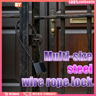 จัดส่งรวดเร็ว กุญแจคล้อง ขนาด20/28/38CM ล็อคสายเหล็ก กันน้ำ …