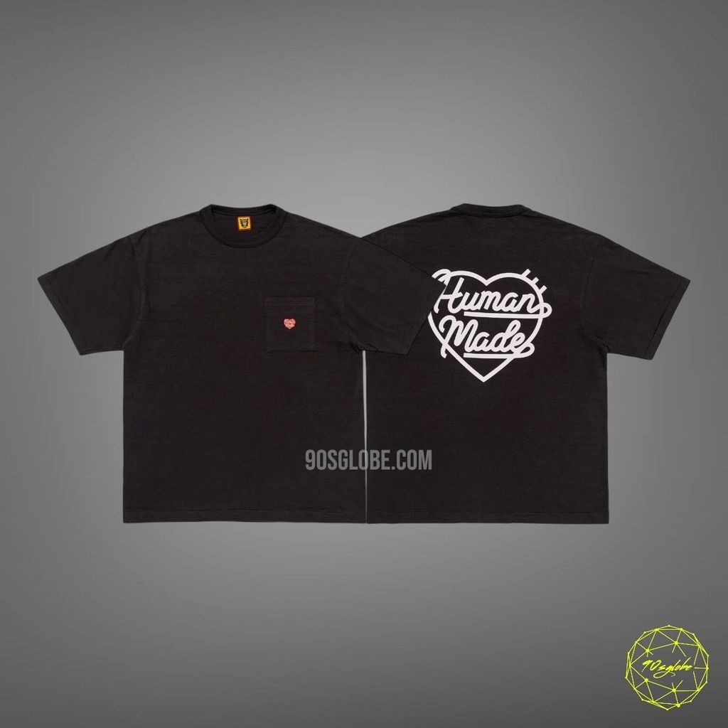 เสื้อยืดกระเป๋า Human Made สีดํา