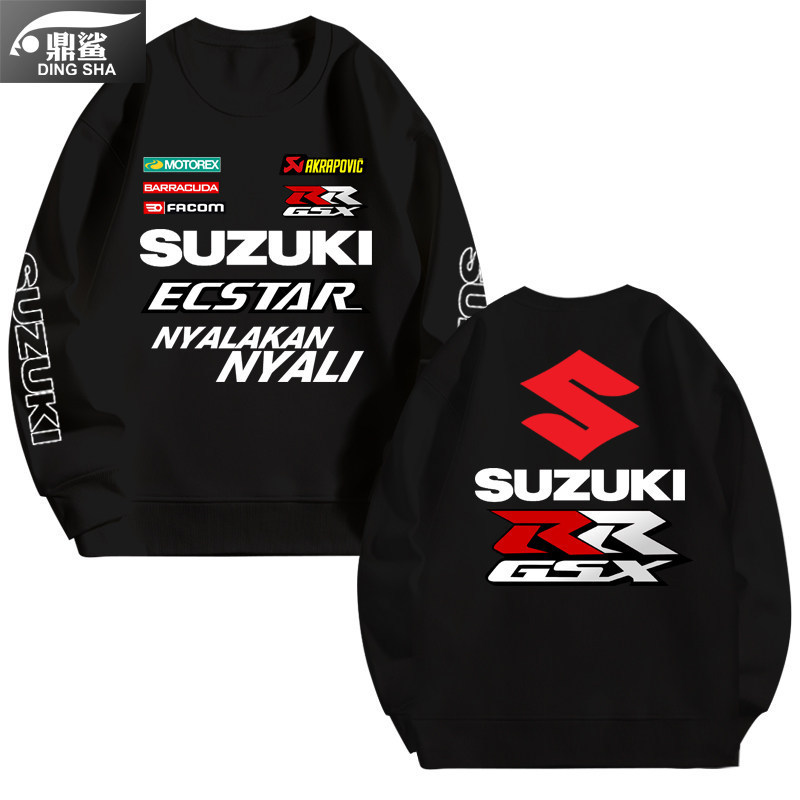 M-3XL Suzuki รถจักรยานยนต์ sbk รถจักรยานยนต์ gsx ขี่ชุดรอบคอ hoodie เสื้อสวมหัวผู้ชายและผู้หญิงแขนยา
