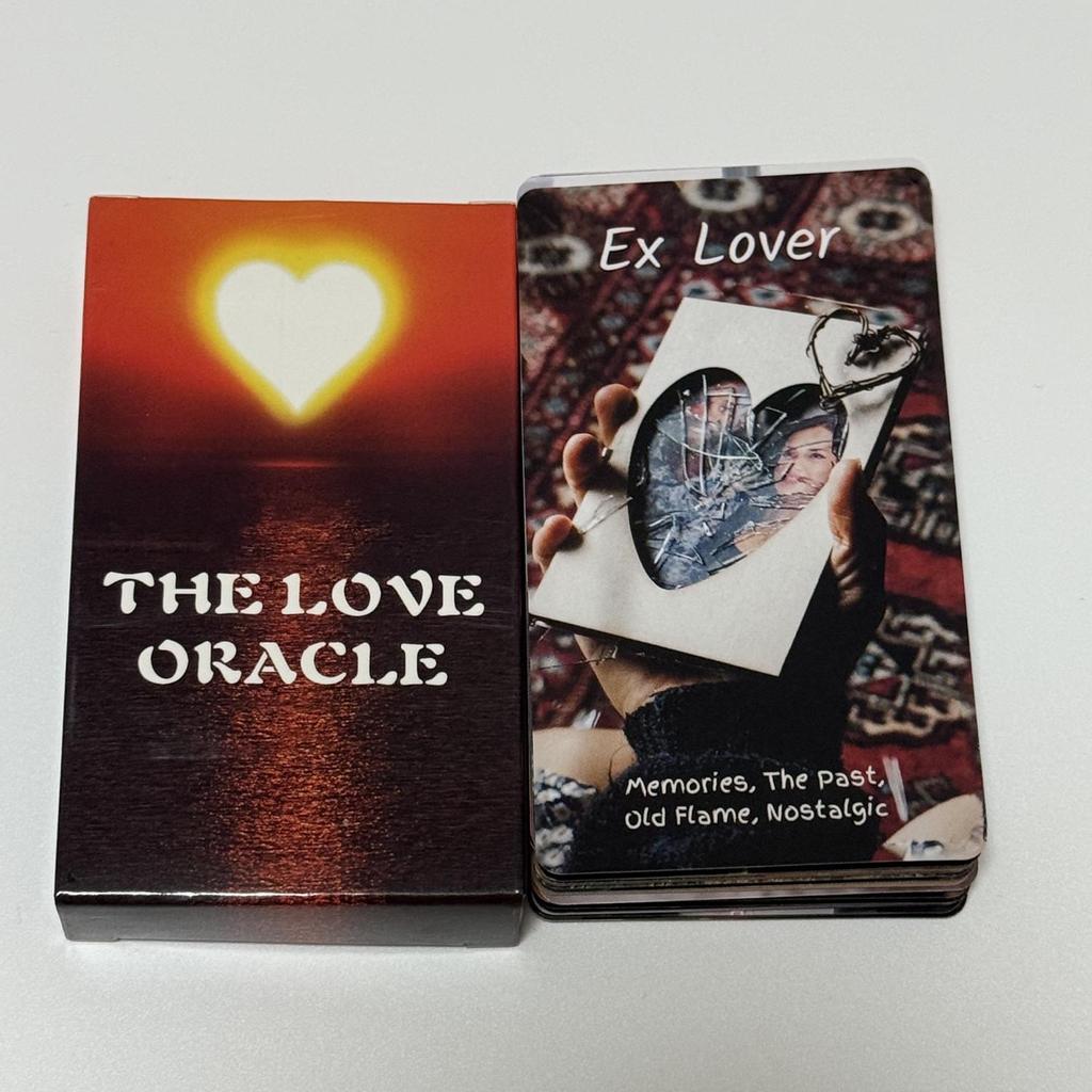 The Love Oracle Deck 10.3*6 ซม. - 54 การ์ดโรแมนติกสมัยใหม่สําหรับ Soulmate & Twin Flame Gidance verasath