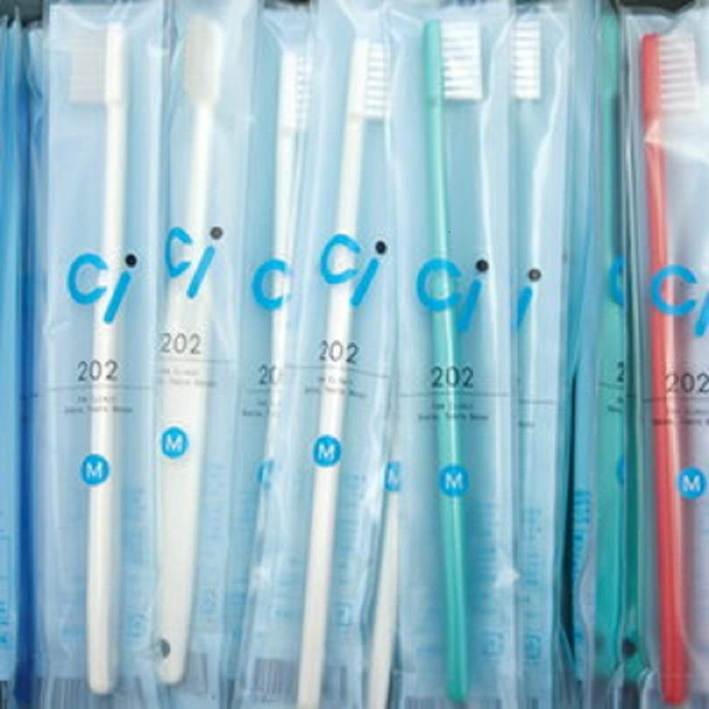 Ciメディカル แปรงสีฟัน หัวขนาดกะทัดรัด 100 ชิ้น (Ci202)