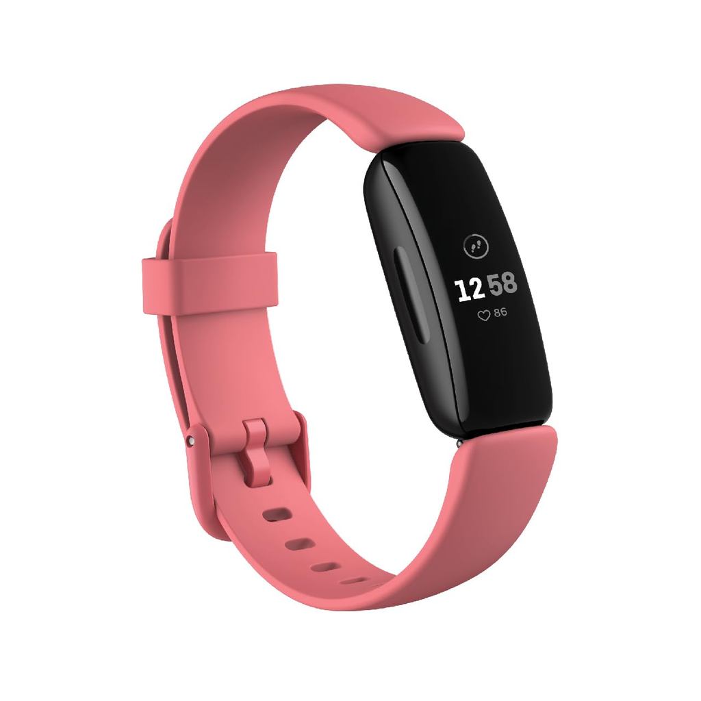 Fitbit Inspire2 Fitness Tracker with Heart Rate Monitor - L/S Size (Black, Desert Rose, Lunar White)