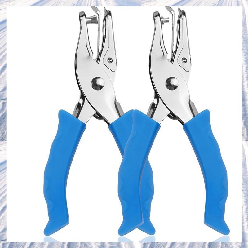 Tickets Hole Punch, 2 ชิ้น 1/4" Single Hand Punch Punch Punch Punch Punch Punch Puncher พร้อมที่จับน