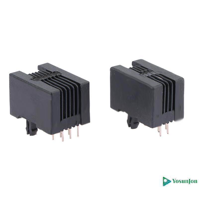 YosunJon] 10PCS RJ11 โทรศัพท์ Soet ขาโค้ง 95001 4P4C 6P6C 6P4C หญิง Ja Pcb Connector โทรศัพท์ Soet ใ