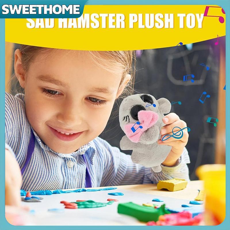 SWEETHOME Sad Hamster Plush ของเล่นเพลง Sad Hamster Meme Plush ในตัวเสียงไวโอลินตุ๊กตาสัตว์ Plushes 