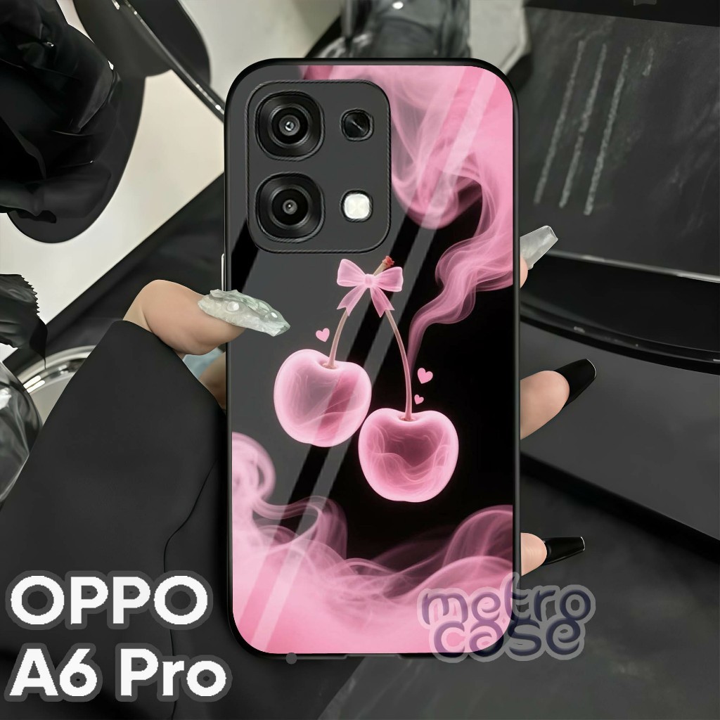 Softcase Hp Glass Kaca OPPO A6 PRO - A6 PRO - OPPO A6 PRO - เคส Hp OPPO 2025 - Metro_case - G13