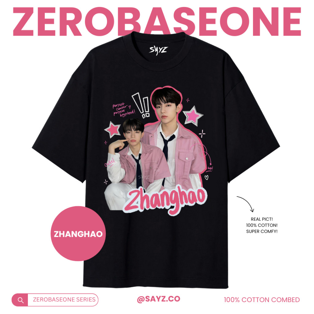 [ READY ] เสื้อยืด Zerobaseone - Zhanghao Gunwook Yujin Taerae Hanbin Jiuoong Gyuvin Ricky Matthew -